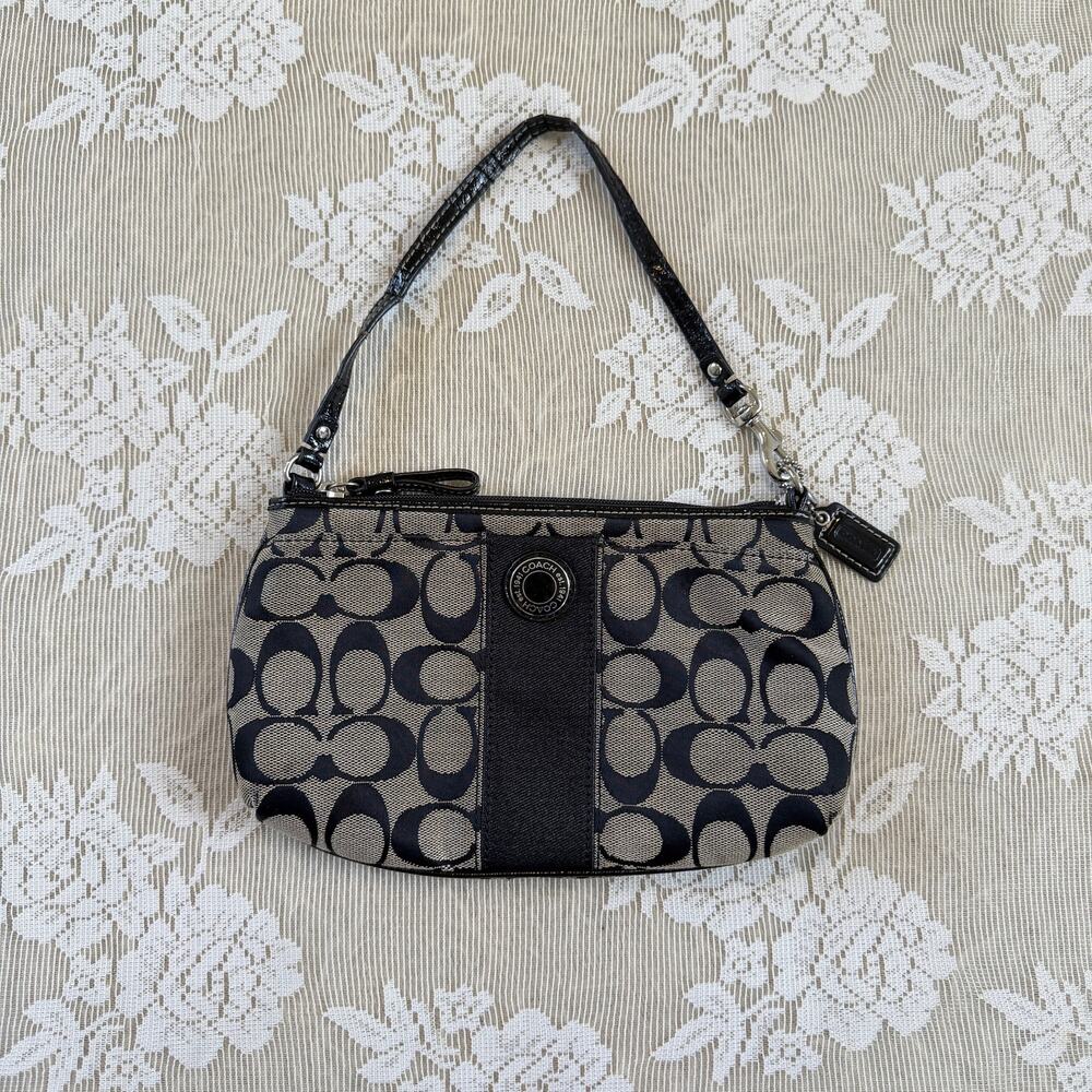 Vintage Y2K Coach Signature Mini Shoulder Bag